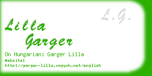 lilla garger business card